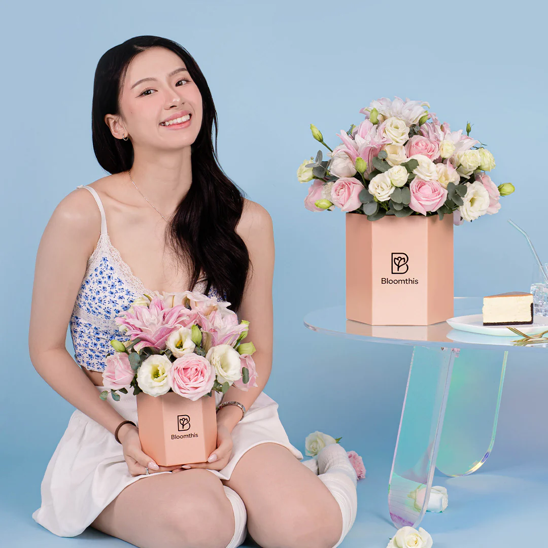 Tessa Pink Lily Flower Box - Image 7