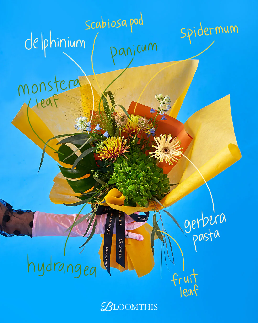 the rizz green hydrangea bouquet - Image 2