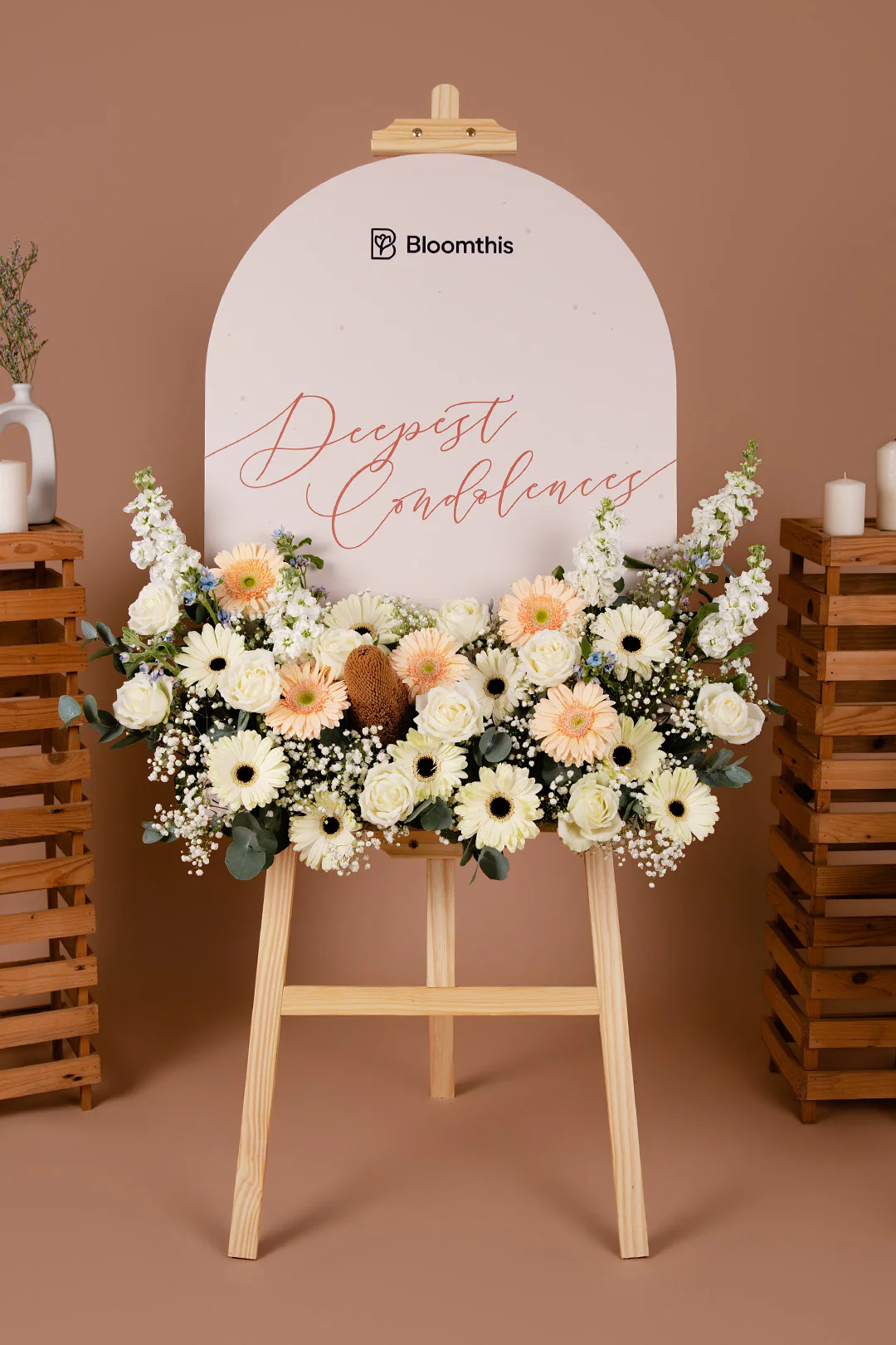 Tranquil Condolence & Funeral Flower Stand