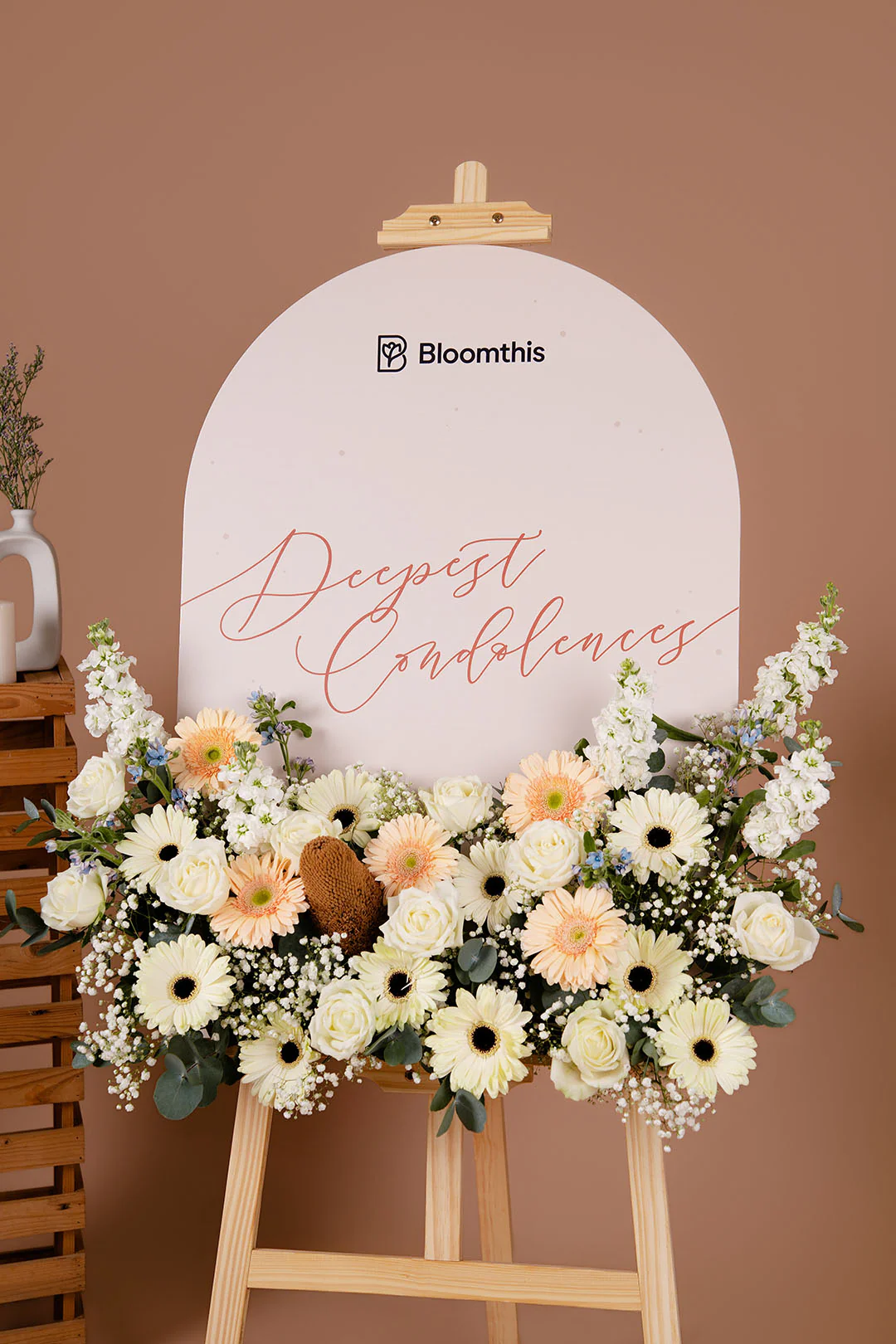 Tranquil Condolence & Funeral Flower Stand - Image 5