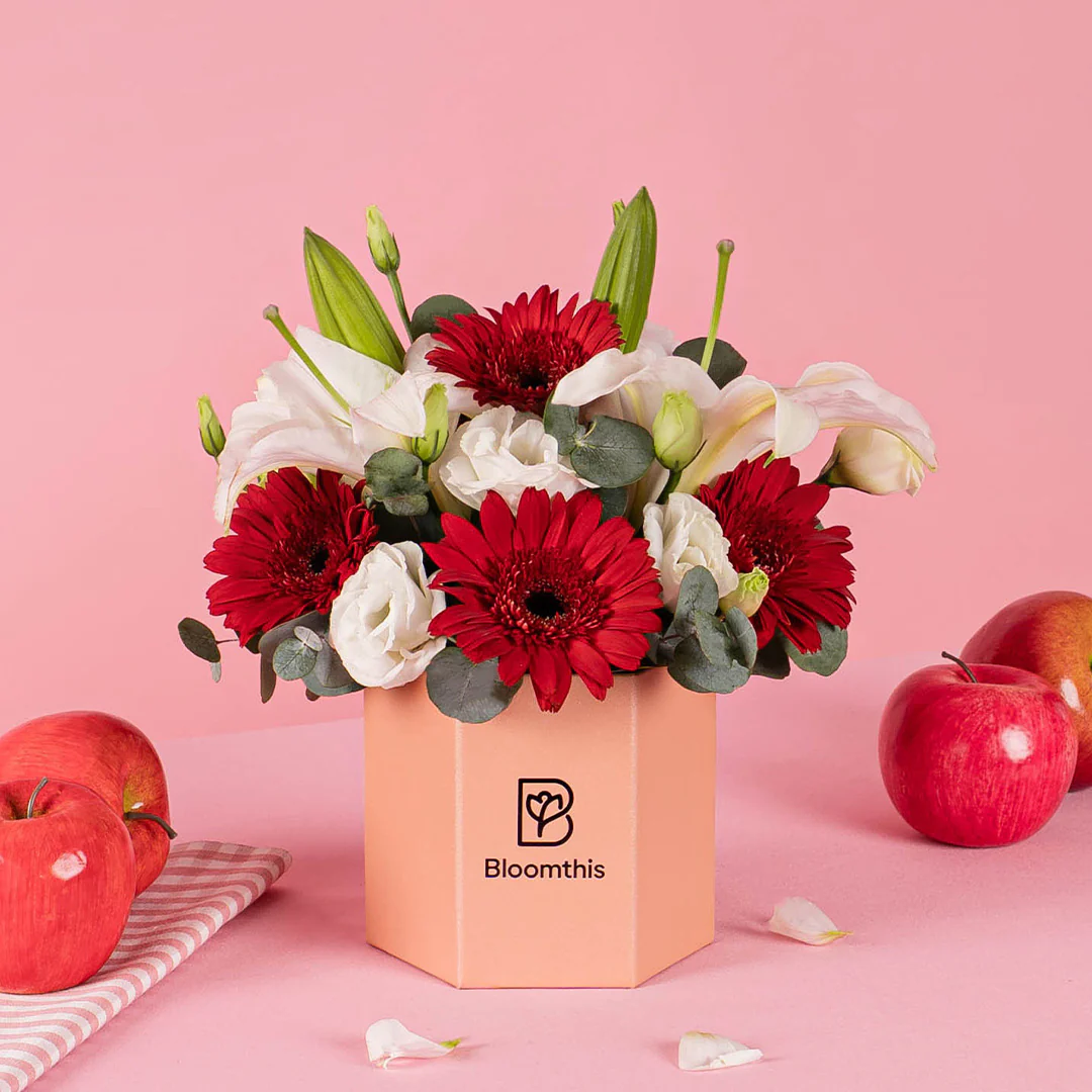 Valda Gerbera & Lily Flower Box - Image 3