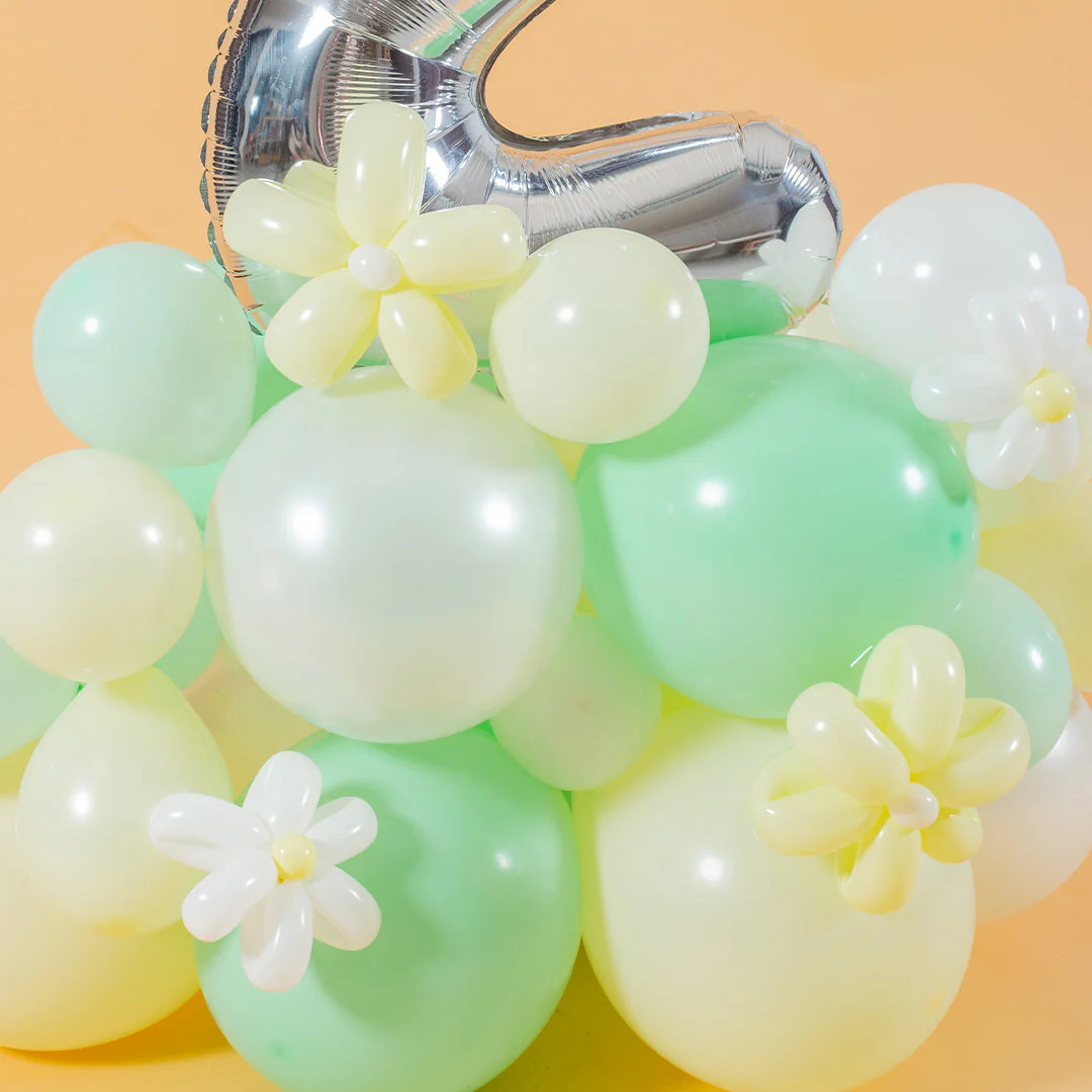 Vespa Mint Marquee Number Birthday Balloon - Image 8