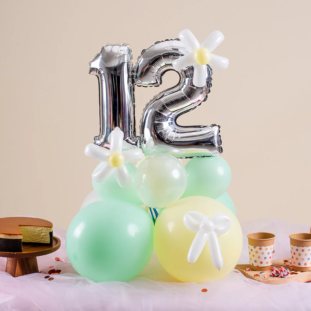 Vespa Mint Mini Marquee Number Birthday Balloon - Image 2