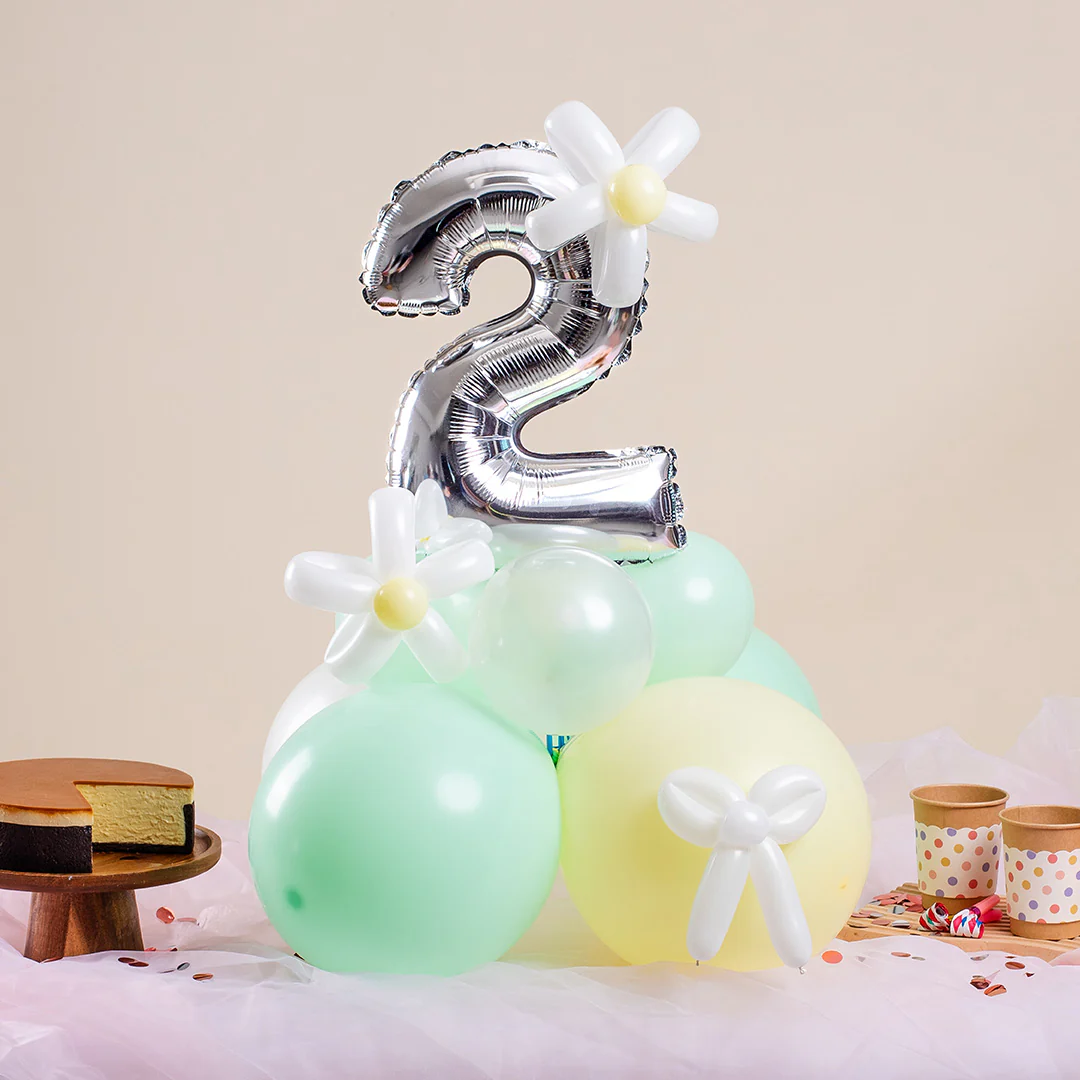 Vespa Mint Mini Marquee Number Birthday Balloon - Image 4