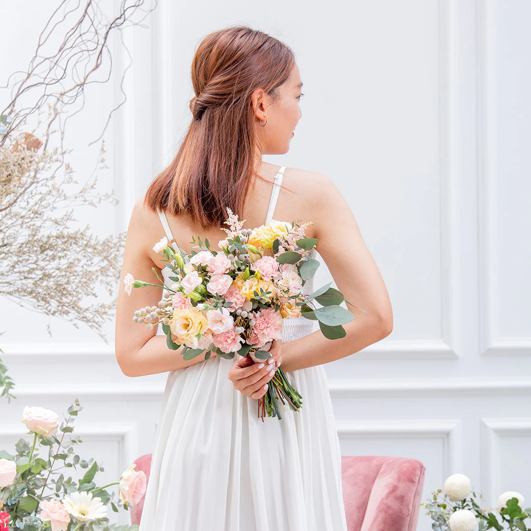 Victoria Pink Carnation Wedding Bouquet - Image 3
