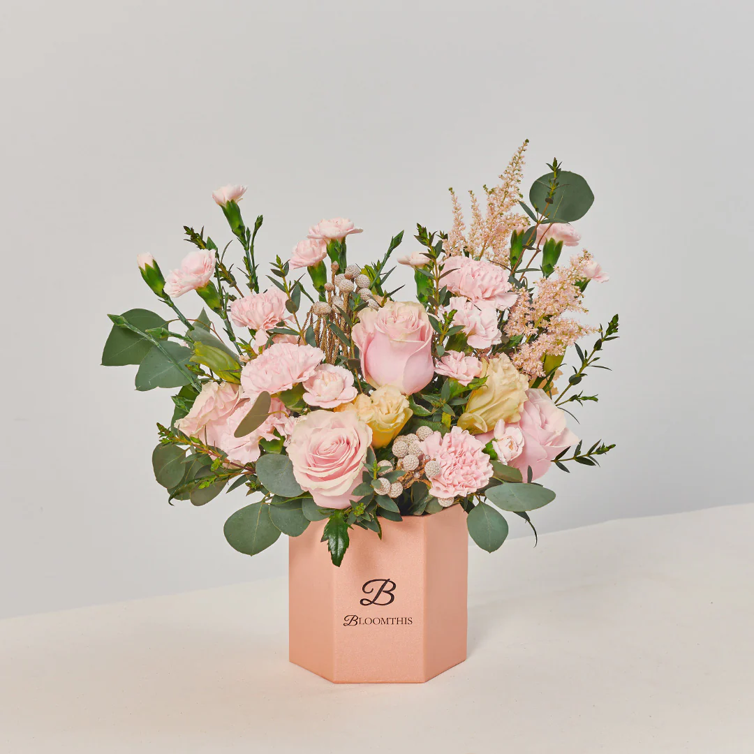 Victoria Pink Rose Flower Box - Image 4