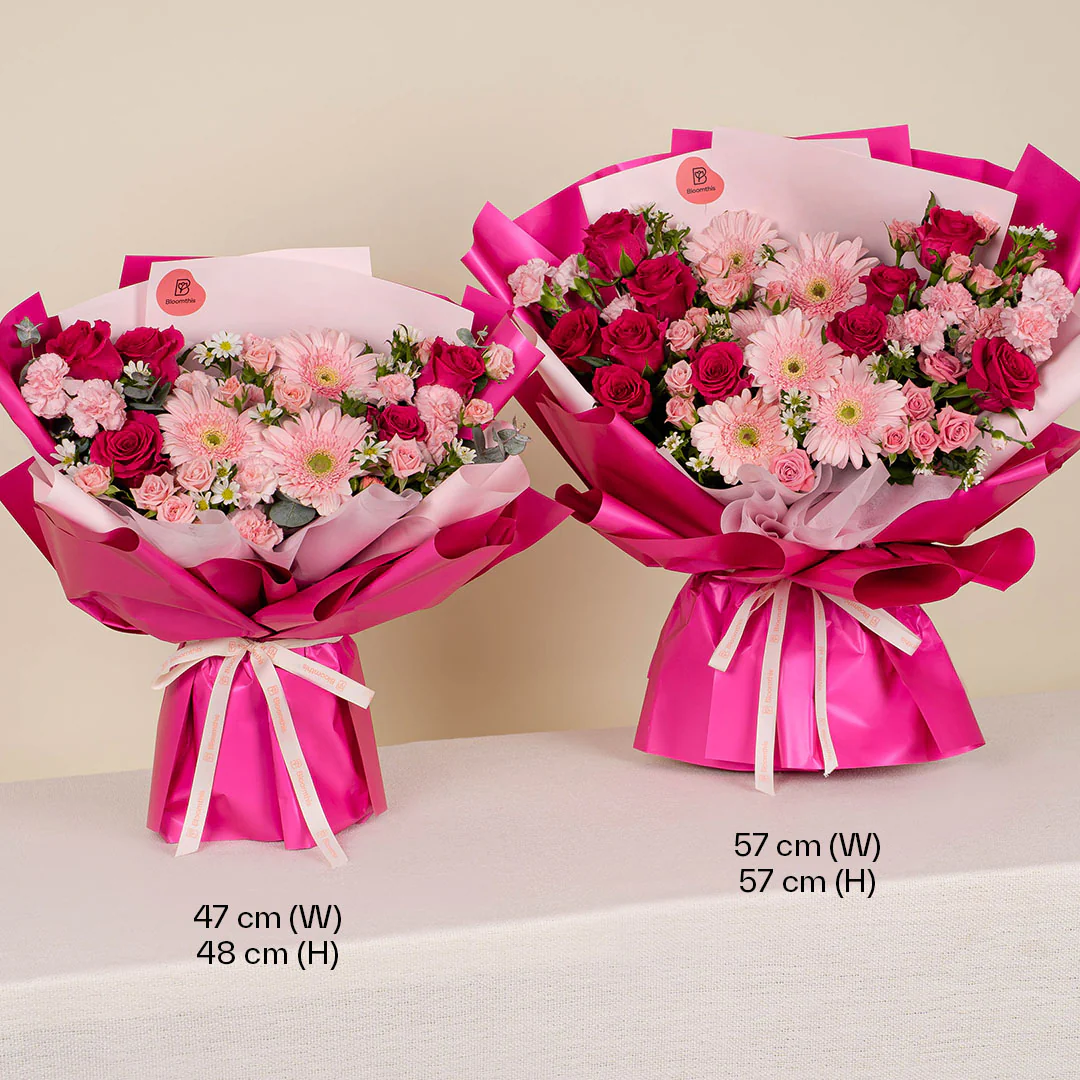 Zandra Pink Gerbera Bouquet - Image 4
