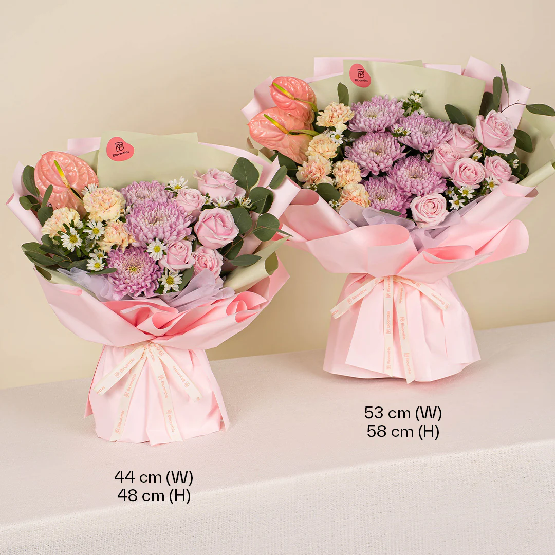 Zaylee Pink Mum Bouquet - Image 5