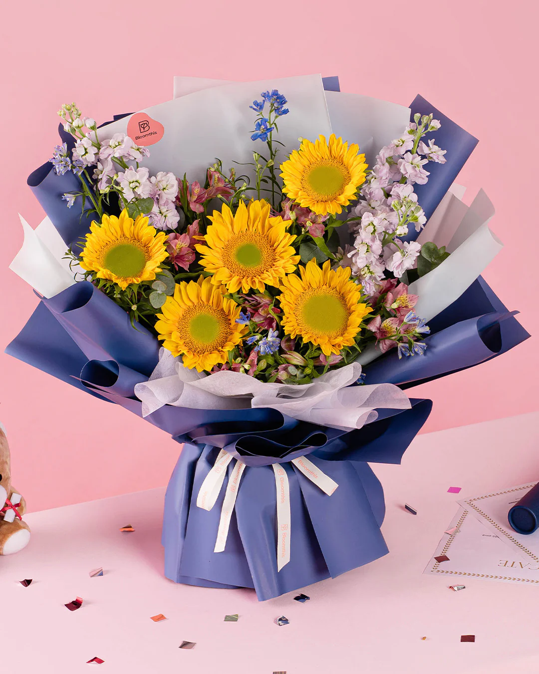 Zayne Yellow Sunflower Bouquet