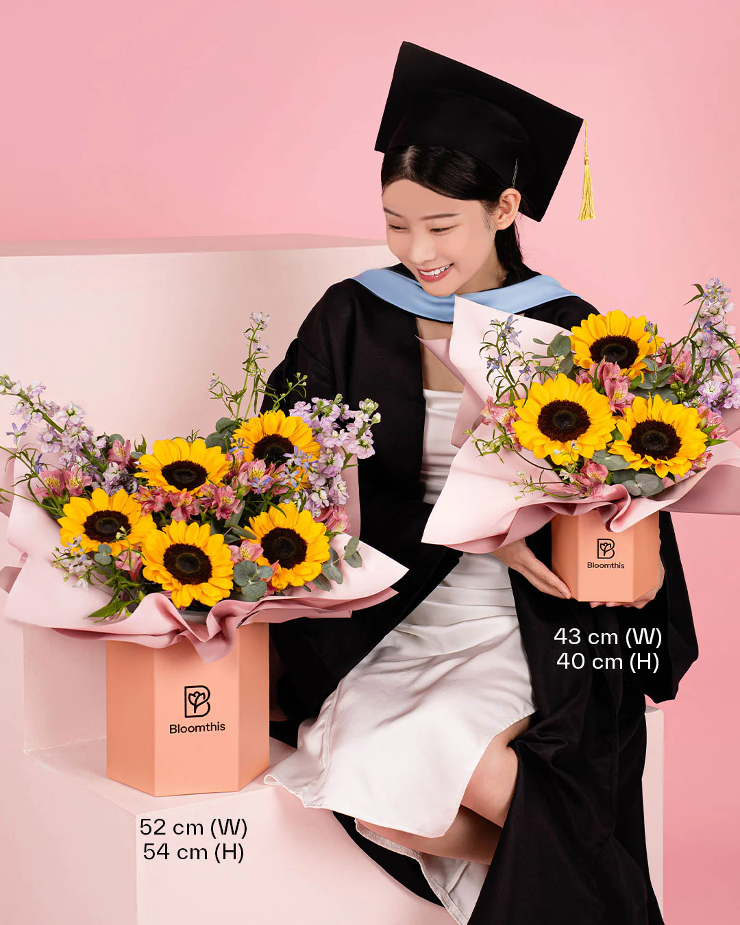 Zooey Yellow Sunflower Flower Box - Image 6